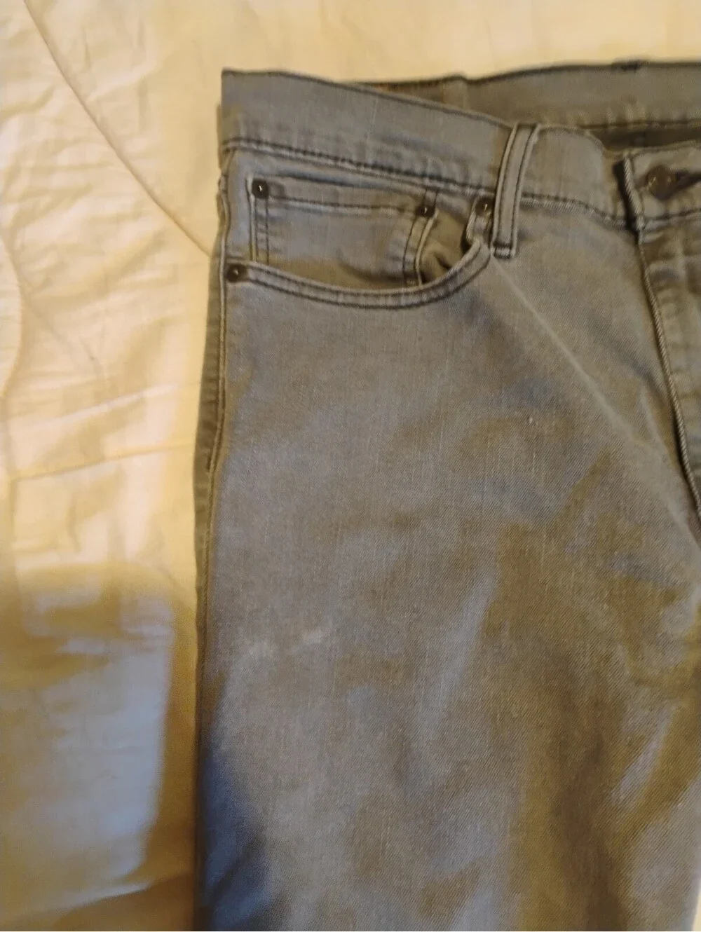 Levi's Gray Straight Leg Jeans